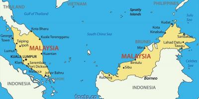 Мапа на малезија