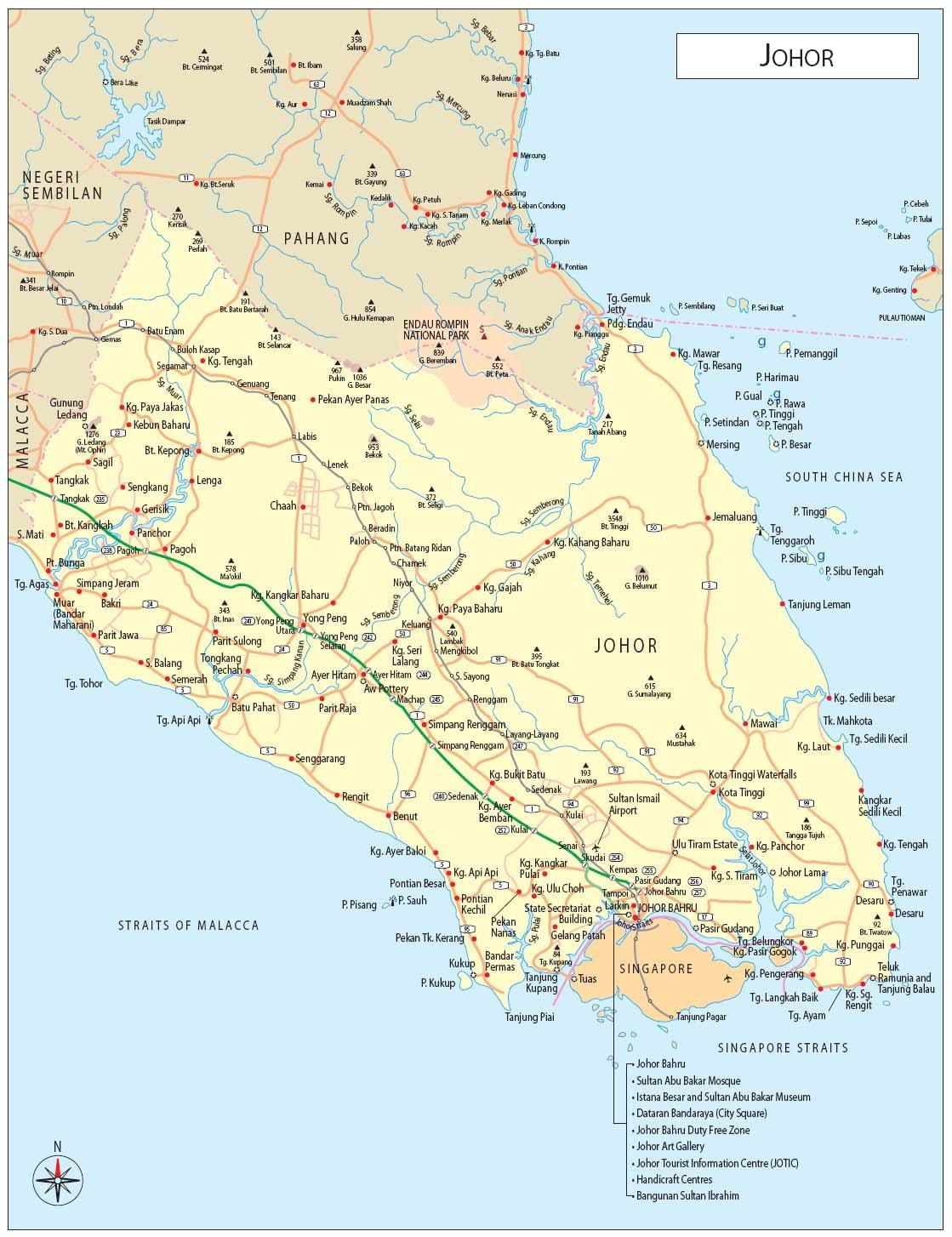 б мапата малезија