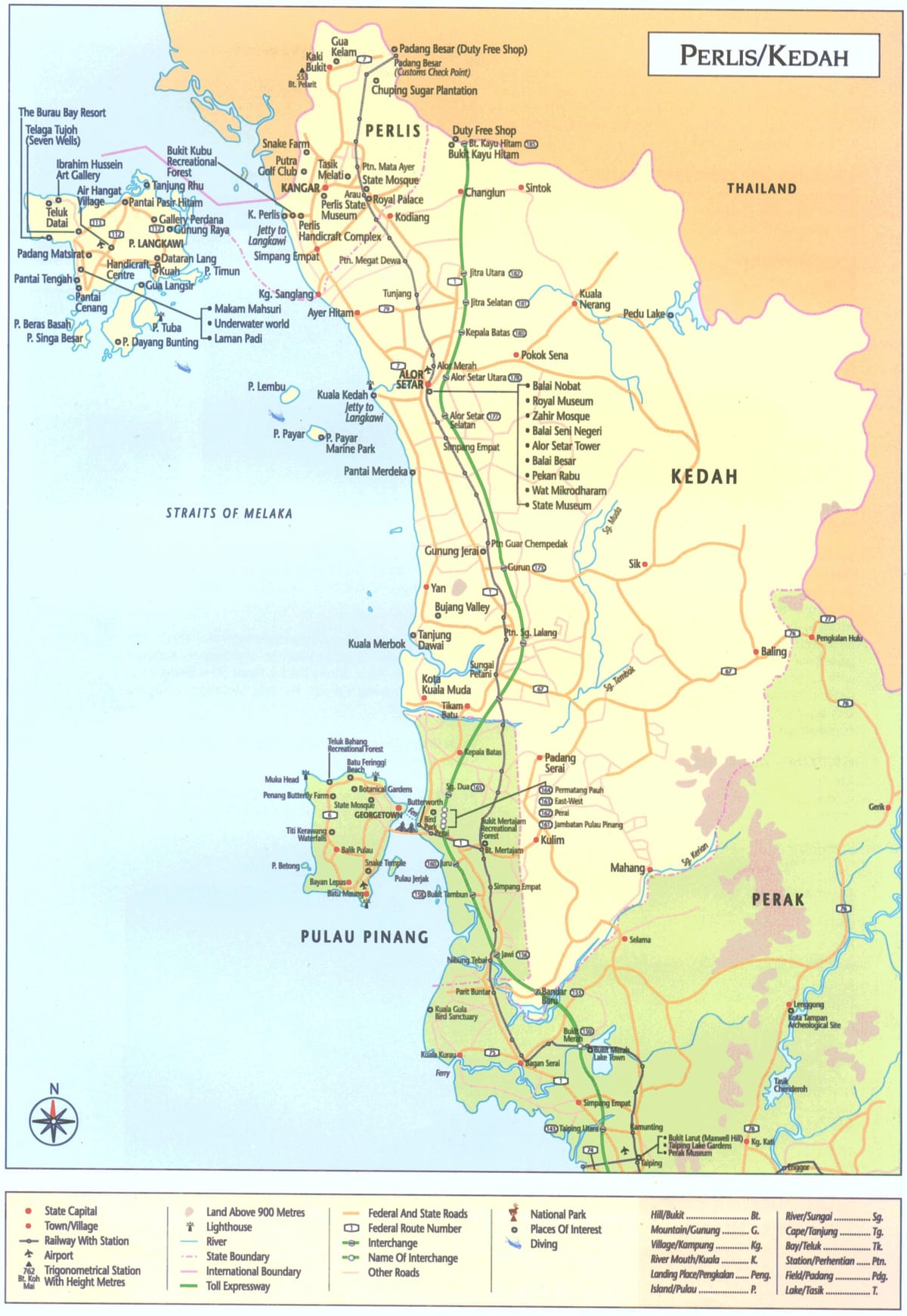 малезија kedah мапа