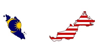 Карта на малезија знаме
