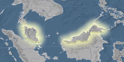 Карта на малезија кота 