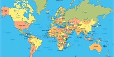 Малезија локација на мапата на светот