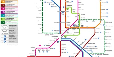 Транзит мапата малезија