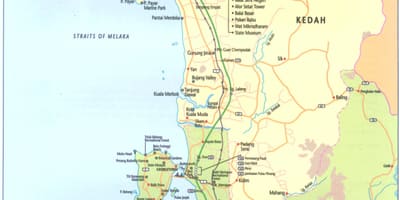 Малезија kedah мапа
