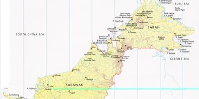 Карта на labuan малезија